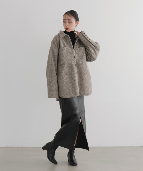 LIAN（リアン）の「ループツイードジャケット（その他アウター・レディース・ブラウン/イエロー/グレー/アイボリー・FREE）」の21枚目の写真