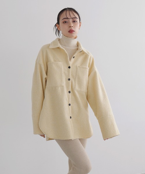 LIAN（リアン）の「ループツイードジャケット（その他アウター・レディース・ブラウン/イエロー/グレー/アイボリー・FREE）」の9枚目の写真