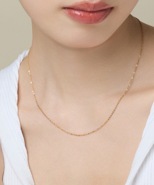 さ*さ様 4C シンプルチェーンネックレス 金製 セール】【 金属アレルギー対応 】 シンプルチェーンネックレス