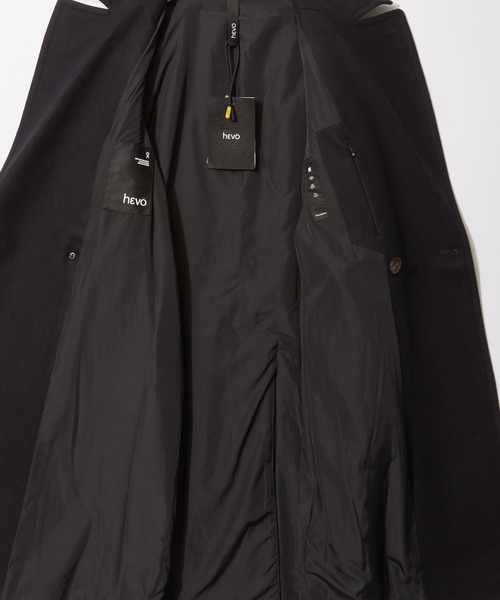 HEVO（イーヴォ）の「HEVO BRINDISI イーヴォ ブリンディジ 2Bダブルブレストコート（チェスターコート・メンズ・ネイビー・44/46/48/50）」の3枚目の写真