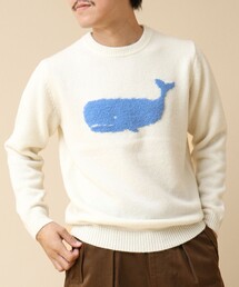 NOLLEY’S | クジラインターシャ クルーネックニット 24AW(ニット/セーター)