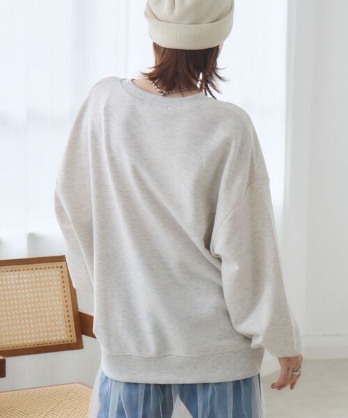 RETRO GIRL(レトロガール)の「花刺繍トレーナー(Tシャツ/カットソー・レディース・ダークブルー/ホワイト系その他/ダークグレー・FREE)」の10枚目の写真