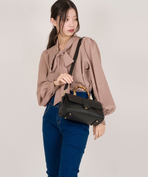 LORISTELLA（ロリステッラ）の「【LORISTELLA/ロリステッラ】ハンドバッグ　ショルダー ワンハンドル バッグ　バンブー（ショルダーバッグ・レディース・チャコールグレー/ブラック/ブラウン・FREE）」の16枚目の写真