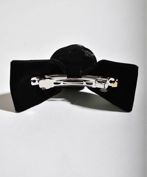 kiehtova(キエトヴァ)の「【kiehtova】ROSE RIBBON VALLETTA/ローズ リボン バレッタ(バレッタ/ヘアクリップ・レディース・ブラック/ホワイト・FREE)」の11枚目の写真