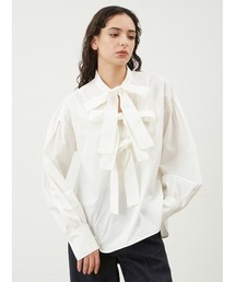 Mila Owen | スキッパーリボンブラウス【手洗い可能】(シャツ/ブラウス)