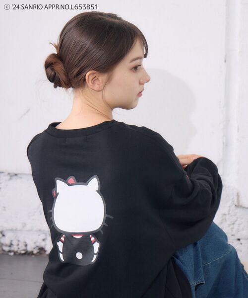RETRO GIRL(レトロガール)の「HELLO KITTY/BIGトレーナー(スウェット・レディース・ブラック/ホワイト系その他・FREE)」の11枚目の写真