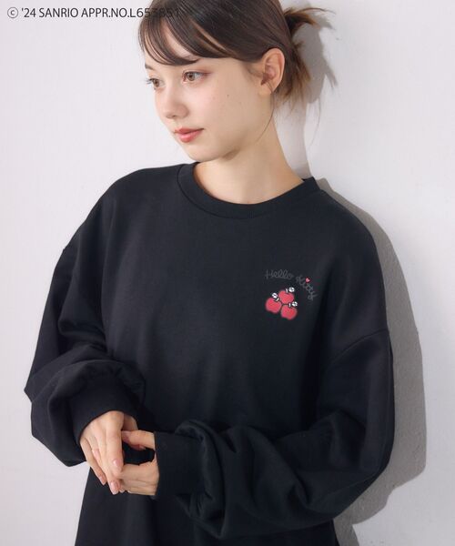 RETRO GIRL(レトロガール)の「HELLO KITTY/BIGトレーナー(スウェット・レディース・ブラック/ホワイト系その他・FREE)」の12枚目の写真