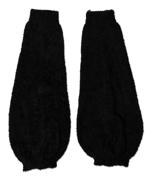 専用❤みかん♥もちぷにWボア★キッズサイズ☆ネックウォーマー❤チョコ もちはだWネックウォーマー：ブラック