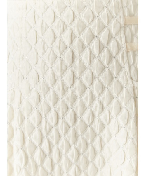 FRAY I.D(フレイアイディー)の「マトラッセラメジャガードタックフレアスカート(スカート・レディース・アイボリー/ブラック・0/1/00)」の10枚目の写真