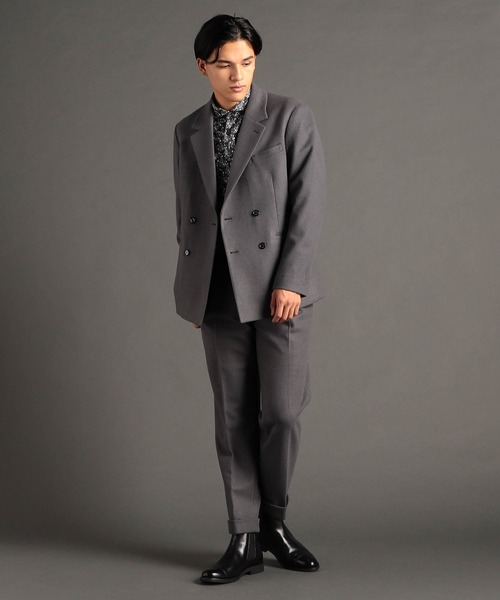 MONSIEUR NICOLE(ムッシュニコル)の「ブラッシュメルトン ジャージージャケット(テーラードジャケット・メンズ・ブラック/グレー・MEDIUM/LARGE/X-LARGE)」の7枚目の写真