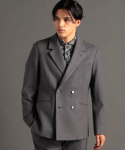 MONSIEUR NICOLE(ムッシュニコル)の「ブラッシュメルトン ジャージージャケット(テーラードジャケット・メンズ・ブラック/グレー・MEDIUM/LARGE/X-LARGE)」の11枚目の写真