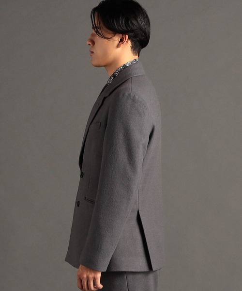 MONSIEUR NICOLE(ムッシュニコル)の「ブラッシュメルトン ジャージージャケット(テーラードジャケット・メンズ・ブラック/グレー・MEDIUM/LARGE/X-LARGE)」の12枚目の写真