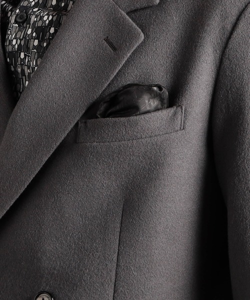 MONSIEUR NICOLE(ムッシュニコル)の「ブラッシュメルトン ジャージージャケット(テーラードジャケット・メンズ・ブラック/グレー・MEDIUM/LARGE/X-LARGE)」の15枚目の写真