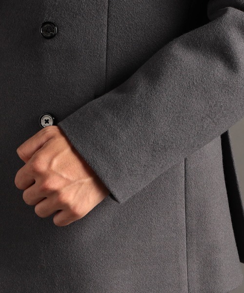 MONSIEUR NICOLE(ムッシュニコル)の「ブラッシュメルトン ジャージージャケット(テーラードジャケット・メンズ・ブラック/グレー・MEDIUM/LARGE/X-LARGE)」の16枚目の写真