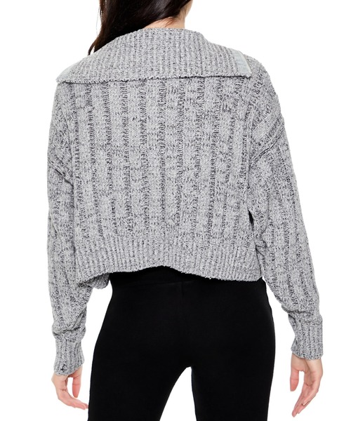 FOREVER 21（フォーエバー トゥエンティーワン）の「ハーフジップニットプルオーバー（スウェット・レディース・ブルー/ブラック・SMALL/MEDIUM）」の9枚目の写真