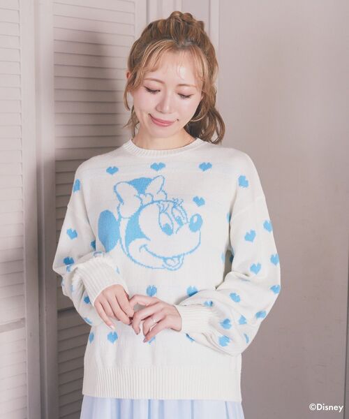 Disney（ディズニー）の「ミニー/ジャガードニットプルオーバー（ニット/セーター・レディース・オフホワイト/レッド・FREE）」の15枚目の写真