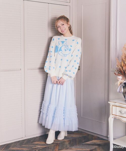 Disney（ディズニー）の「ミニー/ジャガードニットプルオーバー（ニット/セーター・レディース・オフホワイト/レッド・FREE）」の20枚目の写真