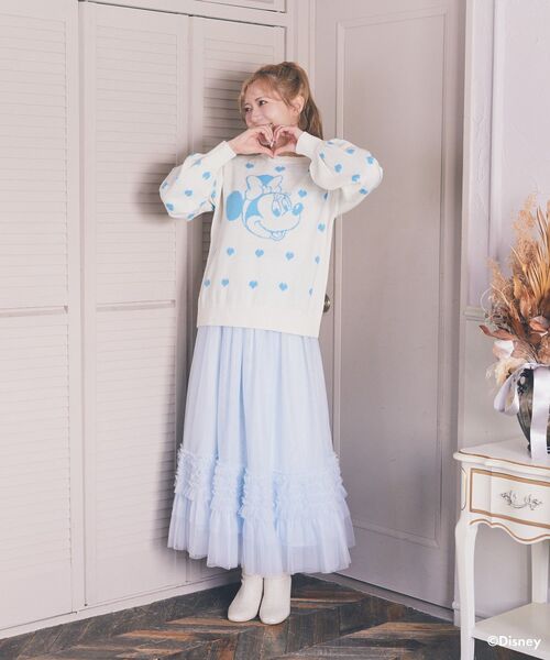 Disney（ディズニー）の「ミニー/ジャガードニットプルオーバー（ニット/セーター・レディース・オフホワイト/レッド・FREE）」の21枚目の写真