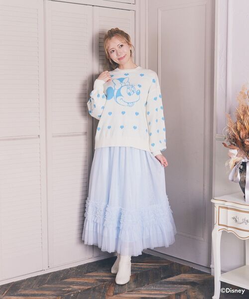 Disney（ディズニー）の「ミニー/ジャガードニットプルオーバー（ニット/セーター・レディース・オフホワイト/レッド・FREE）」の22枚目の写真