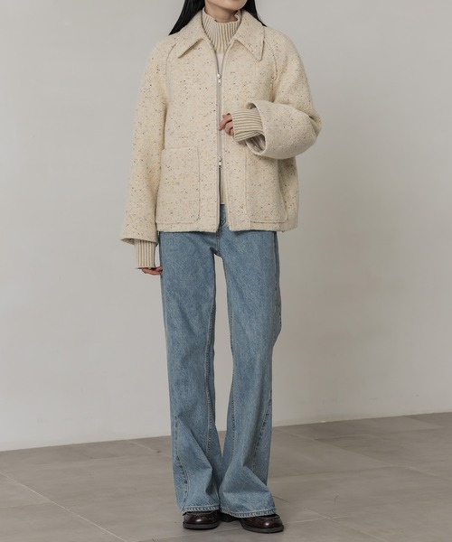 【jame34】ノーブル　MTRカラーレスジップショートコート 中古・古着通販】Noble (ノーブル) MTRカラーレスジップショート