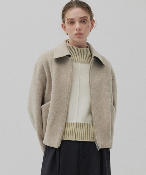 ウールジップショートコート（ブルゾン）｜PUBLIC TOKYO（パブリック