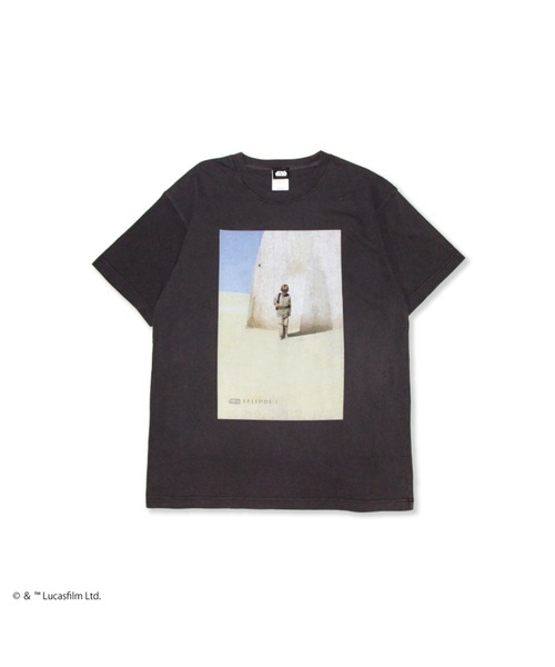 STAR WARS(スターウォーズ)の「『スター・ウォーズ/STARWARS』"""The Phantom Menace"" T-Shirt" 半袖プリントT-シャツ ビックシルエット ピグメント加工 ヴィンテージライク(Tシャツ/カットソー・メンズ・チャコール/ホワイト・X-LARGE/LARGE/MEDIUM)」の9枚目の写真
