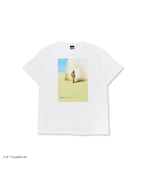 STAR WARS(スターウォーズ)の「『スター・ウォーズ/STARWARS』"""The Phantom Menace"" T-Shirt" 半袖プリントT-シャツ ビックシルエット ピグメント加工 ヴィンテージライク(Tシャツ/カットソー・メンズ・チャコール/ホワイト・X-LARGE/LARGE/MEDIUM)」の8枚目の写真