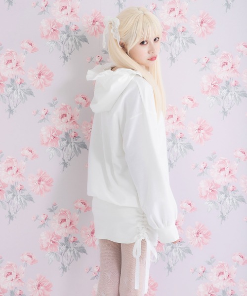DearMyLoveRose(ディアマイラブローズ)の「選べるデザインゆるピタドロストワンピース(ワンピース・レディース・ブラック/ホワイト/ホワイト系その他/ブラック系その他/ベビーピンク/ピンク系その他・MEDIUM/LARGE/LL/3L)」の9枚目の写真