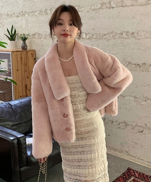 【セール】もこっと厚手フェイクファージャケット（その他アウター）｜おしゃれスタ（オシャレスタ） 5,720円