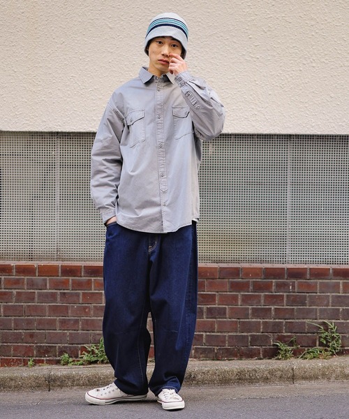 セール】オーバーダイワークシャツ（シャツ/ブラウス）｜niko and