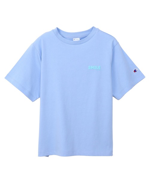Champion(チャンピオン)の「【Champion/チャンピオン】レディース ショートスリーブTシャツ(Tシャツ/カットソー・レディース・ブルー系その他2/ペールイエロー/ブルー系その他3/ホワイト/ネイビー・MEDIUM/LARGE)」の3枚目の写真