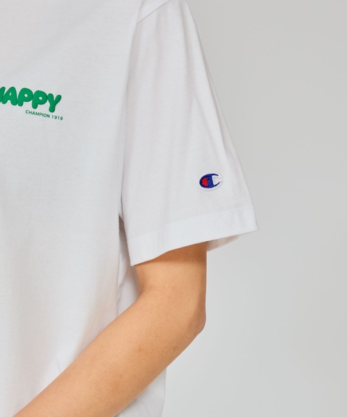 Champion(チャンピオン)の「【Champion/チャンピオン】レディース ショートスリーブTシャツ(Tシャツ/カットソー・レディース・ブルー系その他2/ペールイエロー/ブルー系その他3/ホワイト/ネイビー・MEDIUM/LARGE)」の7枚目の写真