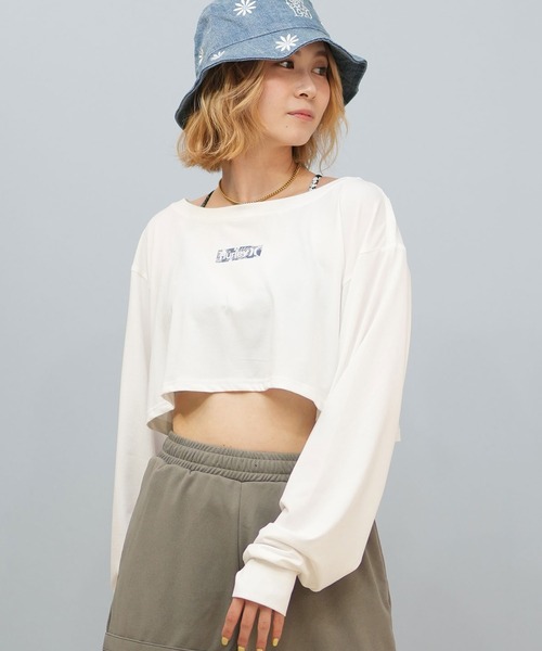 Hurley （ハーレー）の「Hurley/ハーレー ロンTラッシュガード/水陸両用/ショート丈 WALS251041（Tシャツ/カットソー・レディース・ホワイト/ブラック・M/S）」の3枚目の写真