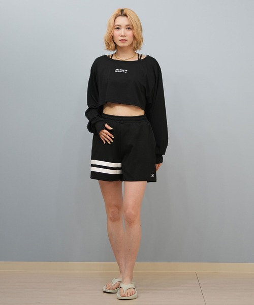 Hurley （ハーレー）の「Hurley/ハーレー ロンTラッシュガード/水陸両用/ショート丈 WALS251041（Tシャツ/カットソー・レディース・ホワイト/ブラック・M/S）」の8枚目の写真