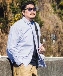SAKAZEN（サカゼン）の「Hampton wear (ハンプトンウェア) 消臭 抗菌 2WAYスリーブ ストレッチサッカー オーバーシャツ（シャツ/ブラウス・メンズ）」