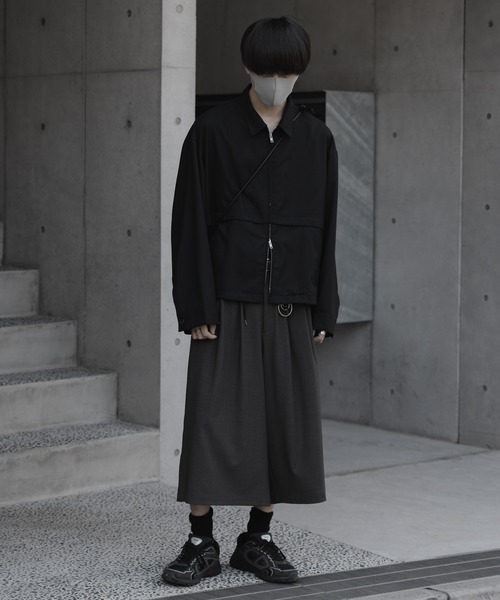 remer(リメール)の「loose basic buggy gaucho PT / ルーズベーシックバギーガウチョパンツ(その他パンツ・メンズ・チャコールグレー/グレー/ブラック・SMALL/X-SMALL/LARGE/MEDIUM)」の7枚目の写真