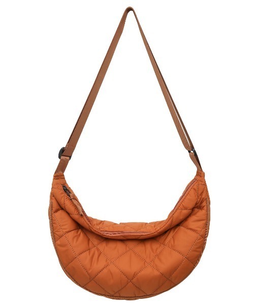 L LABEL（エルラベル）の「キルティングハーフムーンショルダーバッグ（ショルダーバッグ・レディース・ブラウン/ブラック/ホワイト・FREE）」の13枚目の写真