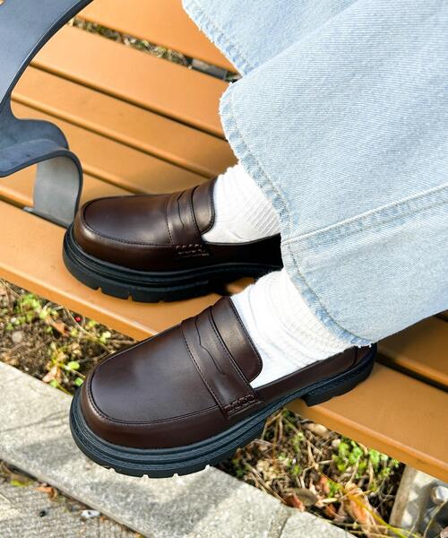 WEGO（ウィゴー）の「WEGO/コインローファー（ローファー・レディース・ブラウン/ブラック・MEDIUM/LARGE/SMALL）」の8枚目の写真