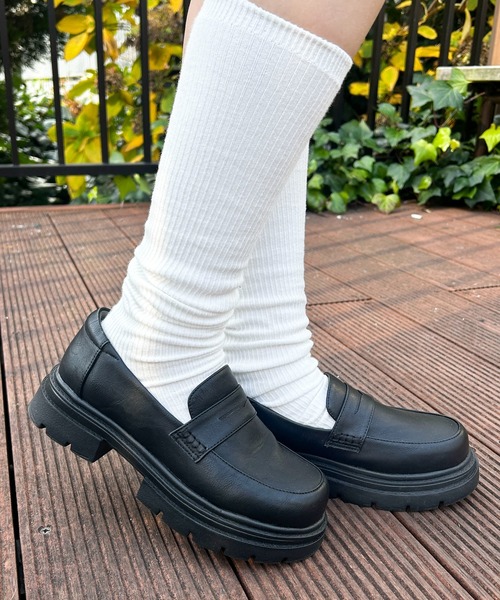 WEGO（ウィゴー）の「WEGO/コインローファー（ローファー・レディース・ブラウン/ブラック・MEDIUM/LARGE/SMALL）」の2枚目の写真