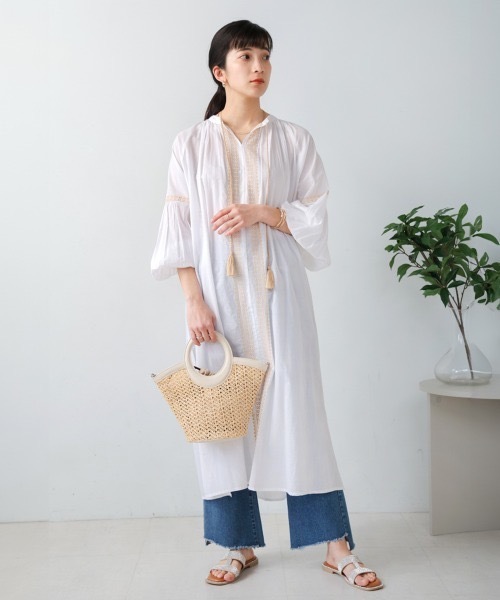 Bou Jeloud（ブージュルード）の「レースライン柄刺繍ワンピース（ワンピース・レディース・ブラック・MEDIUM）」の12枚目の写真