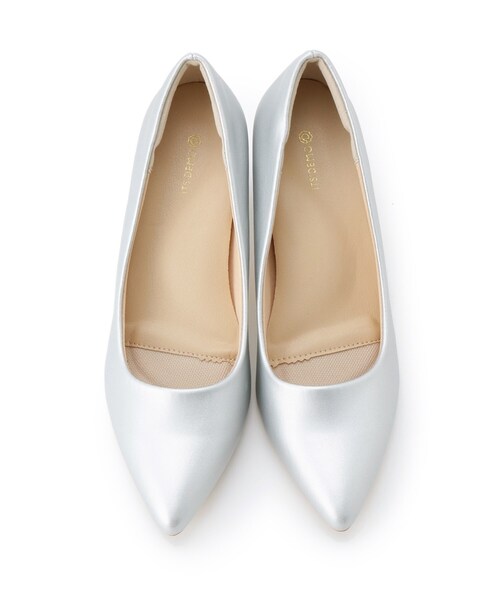 ITS'DEMO（イッツデモ）の「【ラメヒール／抗菌防臭】ベーシックパンプス（パンプス・レディース・アイボリー/ブラック/シルバー・38/40）」の8枚目の写真