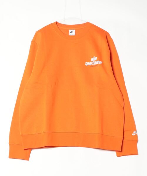 NIKE（ナイキ）の「ナイキ NIKE ナイキ クラブ BB クルー NSW GFX L/S トップ（スウェット・メンズ・ブルー/グレー/ネイビー/オレンジ・S/M/L/LL/3L）」の4枚目の写真