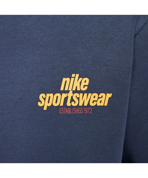 NIKE（ナイキ）の「ナイキ NIKE ナイキ クラブ BB クルー NSW GFX L/S トップ（スウェット・メンズ・ブルー/グレー/ネイビー/オレンジ・S/M/L/LL/3L）」の17枚目の写真