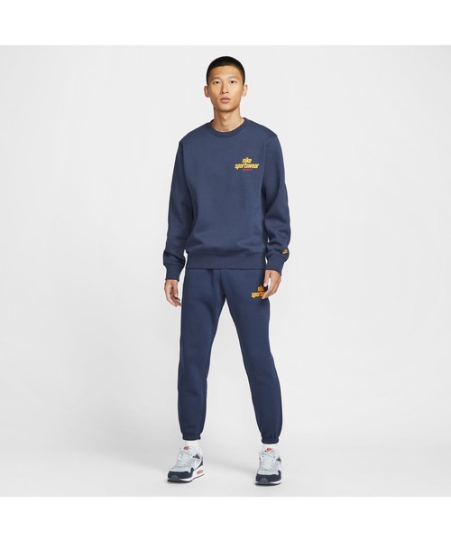 NIKE（ナイキ）の「ナイキ NIKE ナイキ クラブ BB クルー NSW GFX L/S トップ（スウェット・メンズ・ブルー/グレー/ネイビー/オレンジ・S/M/L/LL/3L）」の18枚目の写真