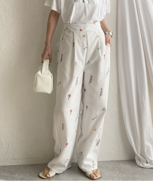 Just Cavalli 花柄ストレートパンツ　26 モアレ柄ストレートパンツ 49AV JUNKO SHIMADA｜クロスプラス