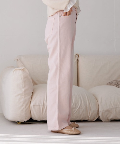 flower（フラワー）の「サニーバギーパンツ2（デニムパンツ・レディース・グリーン/ピンク/グレー・SMALL/MEDIUM）」の4枚目の写真