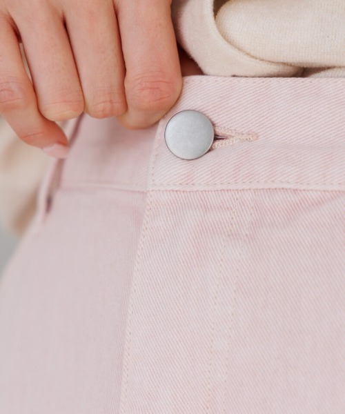 flower（フラワー）の「サニーバギーパンツ2（デニムパンツ・レディース・グリーン/ピンク/グレー・SMALL/MEDIUM）」の9枚目の写真