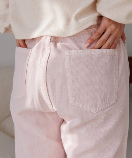 flower（フラワー）の「サニーバギーパンツ2（デニムパンツ・レディース・グリーン/ピンク/グレー・SMALL/MEDIUM）」の11枚目の写真