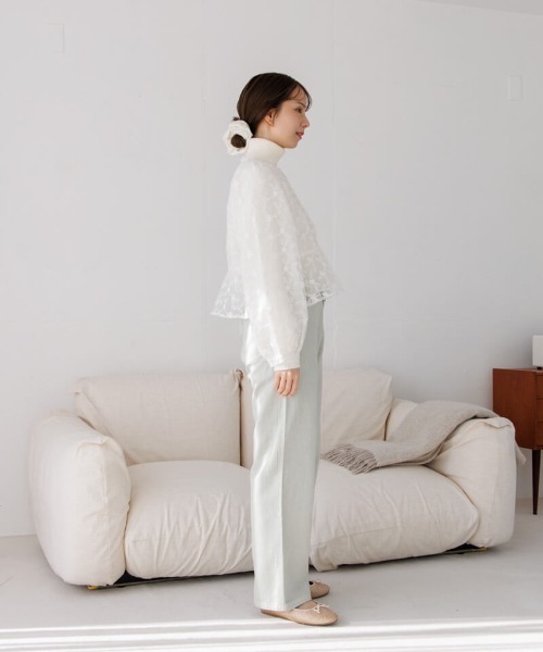 flower（フラワー）の「サニーバギーパンツ2（デニムパンツ・レディース・グリーン/ピンク/グレー・SMALL/MEDIUM）」の18枚目の写真