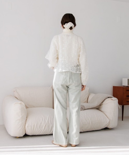 flower（フラワー）の「サニーバギーパンツ2（デニムパンツ・レディース・グリーン/ピンク/グレー・SMALL/MEDIUM）」の19枚目の写真